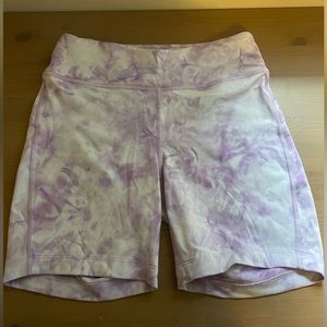 Outdoor Voices Move Free 6” shorts - Dusty Blue Maypop Tie Dye in M